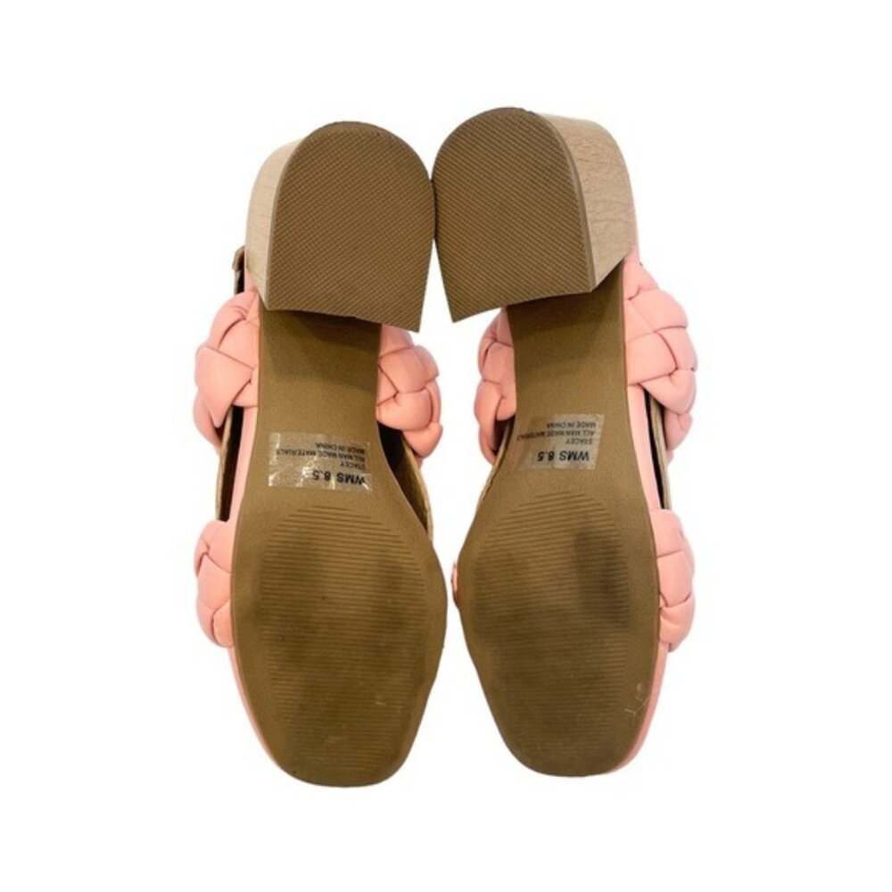 DV by Dolce Vita Braided Block Heel Stacey Pink Sandal 8.5 M - Picture 5 of 6